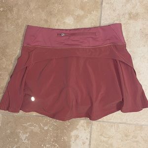 Lululemon play off the pleats skirt spiced chai